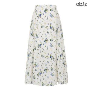 [ab.f.z] 플라워 패턴 백밴딩 플레어 스커트 (AFX2QS40A)