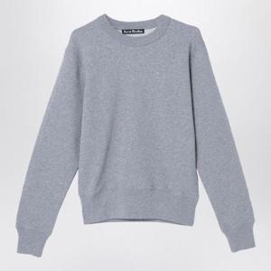 ACNE STUDIOS 작은 로고 패치가 달린 회색 스웨트셔츠 CI0173WOXHACNE-X92