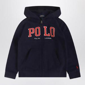 POLO RALPH LAUREN Navy blue zip hoodie with logo 322950835001COXHPOLOR-NA