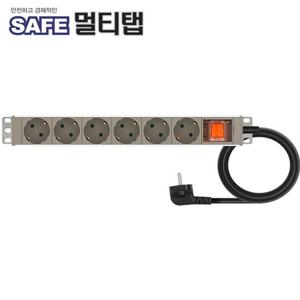 NMP-AM0630 알루미늄 SAFE 멀티탭 6구 접지 3m 넷메이트