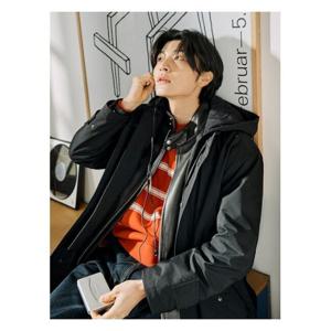 [빈폴멘][신상40%OFF]후드 디태처블 코트  블랙 (BC5130CP25)