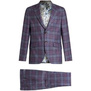 25 FW 에트로 플레이드 울 투피스 수트 MRGC000199TQ248 TP432075905