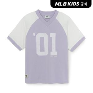 [MLB키즈 공식] 25SS 스트릿 베이직 숫자 아트웍 라글란 티셔츠 BOS (Mg.Lavender) 7ATSB3753-43LDM