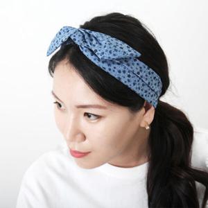아트박스/엔비로라 와이어 헤어밴드-데님 잔꽃 NBB704