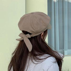 아트박스/미니멜로즈 리본 팔각모 빵모자 여자 헌팅캡 3color