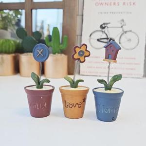 아트박스/컨츄리아이템 컨츄리홈 흔들이 미니 데코 화분 3p set