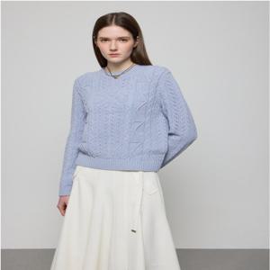 듀엘  울 블렌드 엠블럼 풀오버 (D251KSK007)