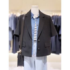 [숲]싱글 투버튼 반팔 자켓 SB5JK921