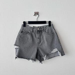 여성 언발 빈티지 허벅지컷팅 진 SS 청반바지