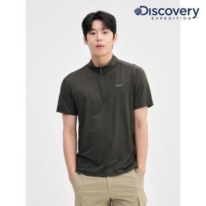 디스커버리 (DMZT61053_DKS) 프레시벤트 남성 집업 반팔티 DXNW