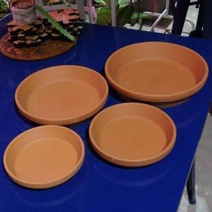 황토빛 토분화분받침 독일산(내경120/외경155mm)