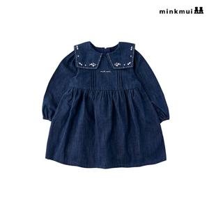 [밍크뮤]NY 인디고데님원피스 35A1540101 35A15-401-01 출산백일돌선물