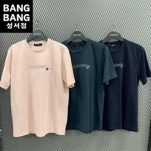 뱅뱅 HC04 남성 여름 영문 면혼방 라운드 반팔티 CTL312