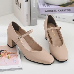 갓슈 유기리브이 메리제인 6cm 하이힐 여성구두