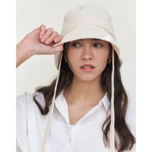 [헤지스]HIHE5E015IV_여성 아이보리 멜란지 린넨혼방 벙거지모자