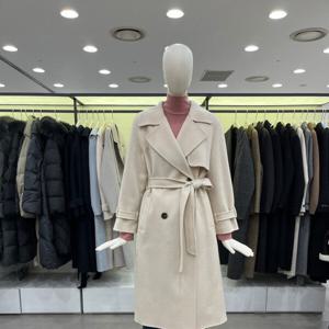 [씨씨콜렉트]스티치 포인트 플랩 더블 롱 코트 E234MSH154LE_CA