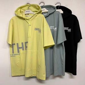 인터크루 HC10 남여,절개레터링반팔후드 ITW2TH32A
