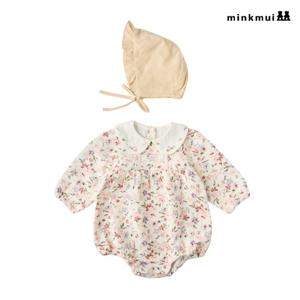 [밍크뮤]IV 수채화플라워SET바디슈트 35A1360406 35A13-604-06 출산백일돌선물
