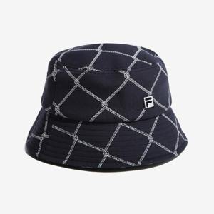 [휠라]WHITE LINE 패턴 버킷햇  FS3CPF5248X_INA