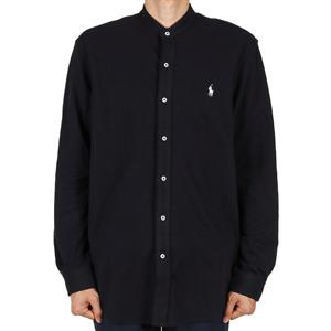 폴로랄프로렌 25FW 남성 포니 로고 코튼 셔츠 블랙 710742468 001
