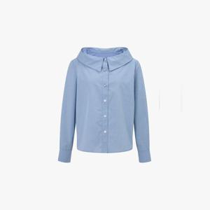 오프숄더형 카라 블라우스 ITP8WBL370
