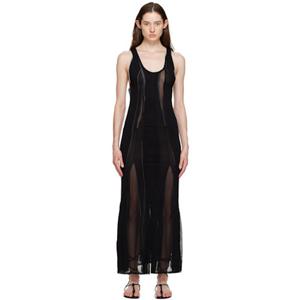 와이프로젝트 블랙 메시 맥시 드레스 WTSDRESS60-S24 231893F055014