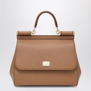 DOLCEGABBANA Large caramel Sicily Hand Bag BB6002B1001XLDOLCE-8M417