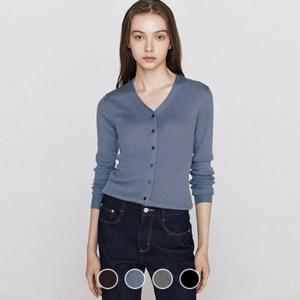 [지오다노]여성 립 브이넥 긴팔 가디건 355904/05355904