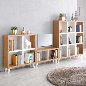 [착불배송 상세확인] H6213 거실 책장 D 세트 6colors