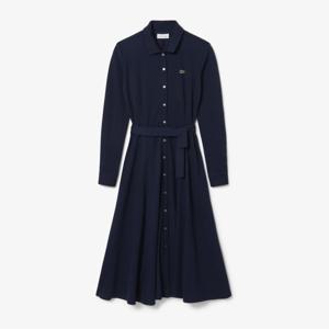 [25FW 15%쿠폰]라코스테 공식 여성 핏앤플레어 벨티드 폴로 드레스 EF5299-55N 166