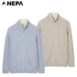 네파 [택가 219.000원](7L85905) 여성 가을겨울 부클 니트 스웨터 자켓(세미크롭핏)