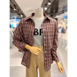ab.fz 루즈핏 긴팔 캐주얼 체크 셔츠 남방 (ABXZ4HB34J) US