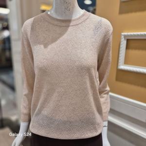 [BCBG] 올앤썬드리 가을25 플로럴 자카드 니트 A5F8K310