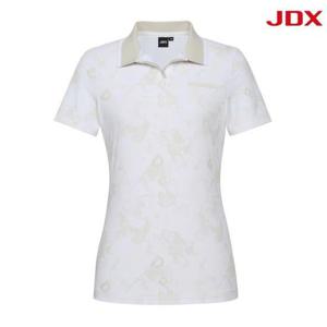JDX HC03 여성 시즌 모티브 오픈 요꼬에리 티셔츠 X1TSW6506