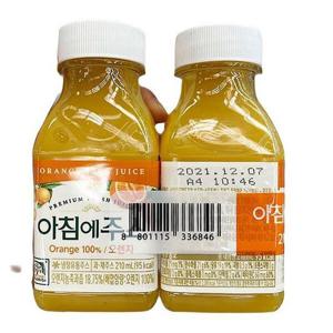 [에이알비티] 서울 아침에주스(오렌지) 210ml x 2 X 3개 81215