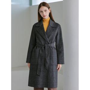 [아날도바시니]() 체크 모직 베이직핏 코트(AX11CT30S)