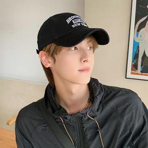 남자모자 외출용 깔끔한 데일리 레터링 자수 볼캡