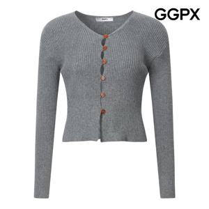 GGPX  데일리룩 골지 버튼 니트 가디건 (GP9KG007F)
