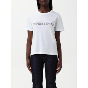 생로랑   반팔 티셔츠 SS25 665234 Y37AW 9744 5652020 White