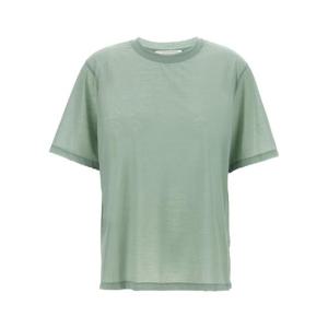 빅토리아베컴   반팔 티셔츠 SS25 1125JTS006165AWASABI 5657457 Green