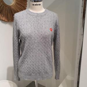 르피타 HC06 꽈배기 자수 스웨터(그레이) L254BSWA51