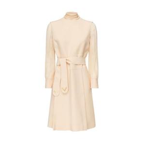 발렌티노 가라바니 미디 원피스 7B3VAG30 1CFET5 Beige