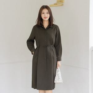 엄마옷 마담4060 라인끈바스락원피스 클래씨마담 데일리 중년여성 롱 -ZOP2509010-