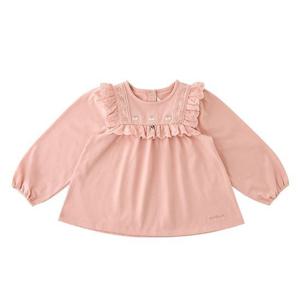 [밍크뮤]체리자수프릴티셔츠 (34A15-330-04)
