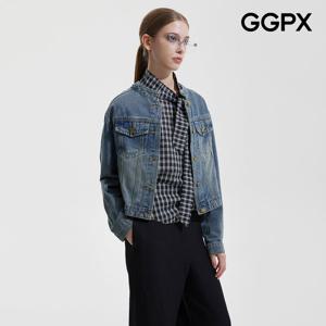 GGPX  차이나넥 데님 숏 자켓 (GP9JK040F)