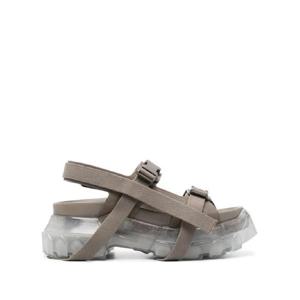 25 FW 릭오웬스 스웨이드 청키 플랫폼 샌들 65mm RP01D2885LBK0 TP443108381