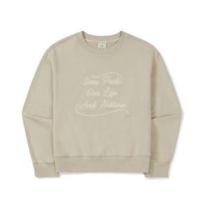 스노우피크 여성 레터링 세미크롭 맨투맨 B1 S25FWFHT63 BE DC LP MK