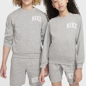 M 나이키키즈긴팔티 NQK A243SW344P-GR 스포츠웨어 클럽 주니어 프렌치 테리 크루넥 스