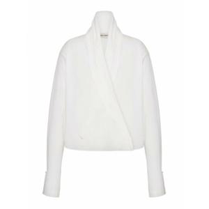 [ALBERTA FERRETTI] 라프리마 여성 블라우스 화이트 코튼 위드 랩 디자인 020666280001 /8