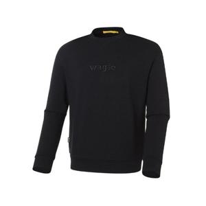 와이드앵글골프긴팔 KQJ WMU22272Z1 남성 WG 픽셀 로고 맨투맨 티셔츠 (Black)